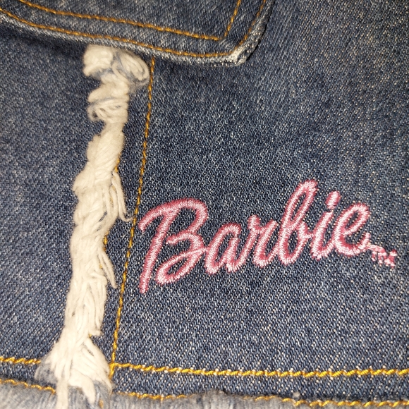 BARBIE GIRLS EMBROIDERED JEAN JACKET BLAZER - Picture 5 of 11